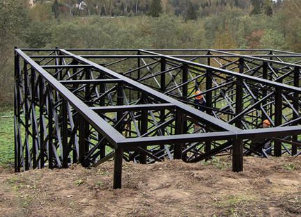 Установка винтовых свай